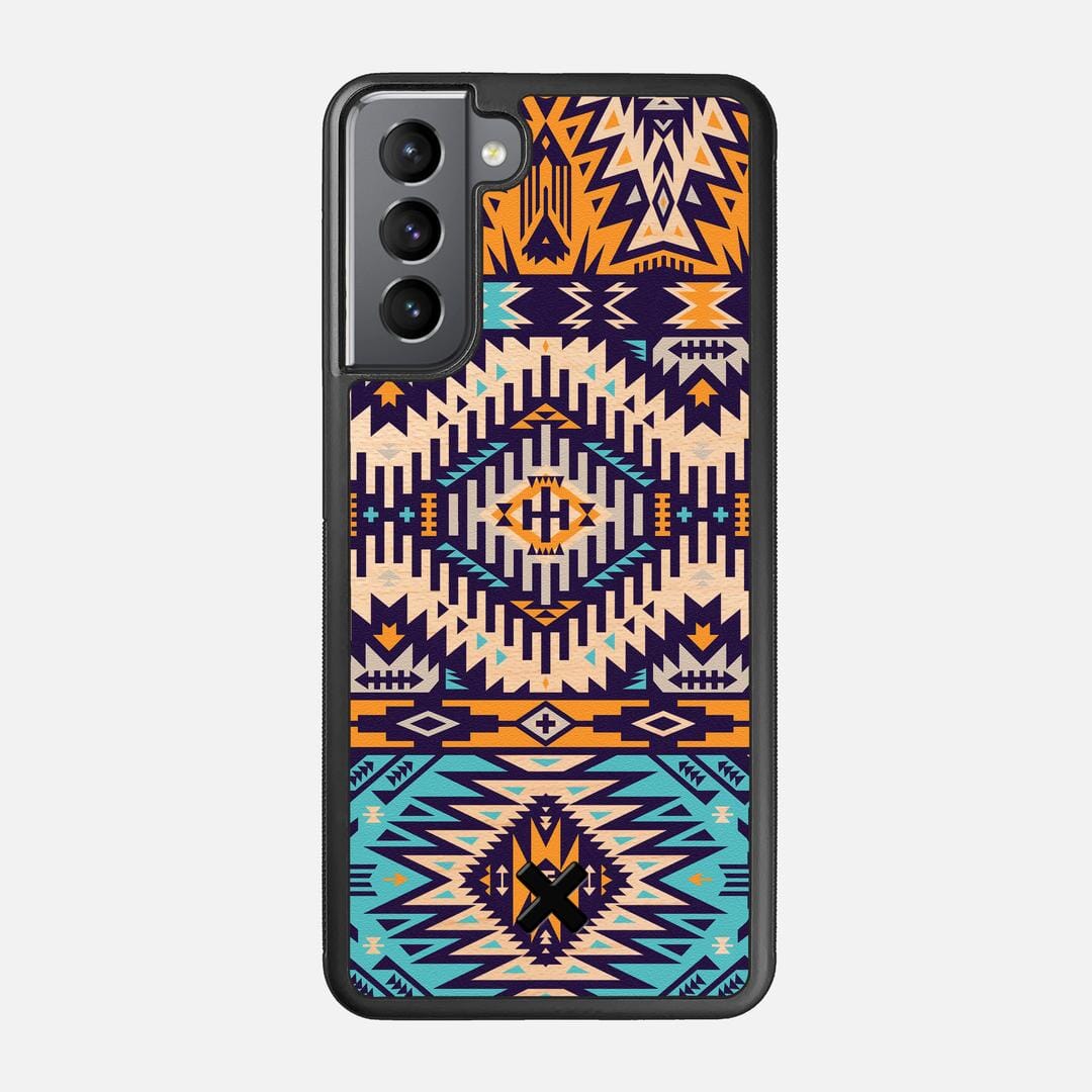 Aztec Case for the Samsung Galaxy S21 featuring a UV Printed Maple Wood backer with the Keyway X Mark#Phone Model_Galaxy S21