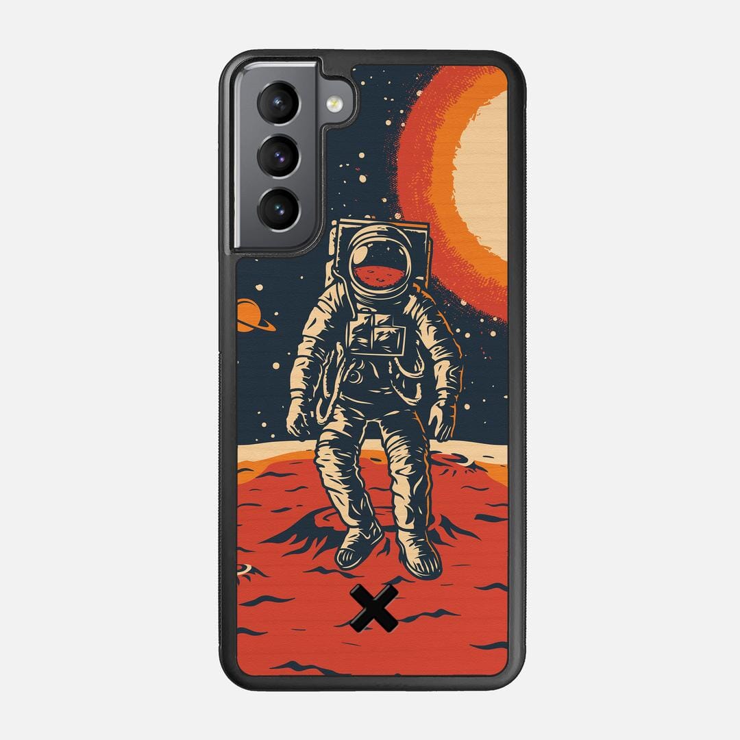 Cosmo Case for the Samsung Galaxy S21 featuring a UV Printed Wenge Wood backer with the Keyway X Mark#Phone Model_Galaxy S21