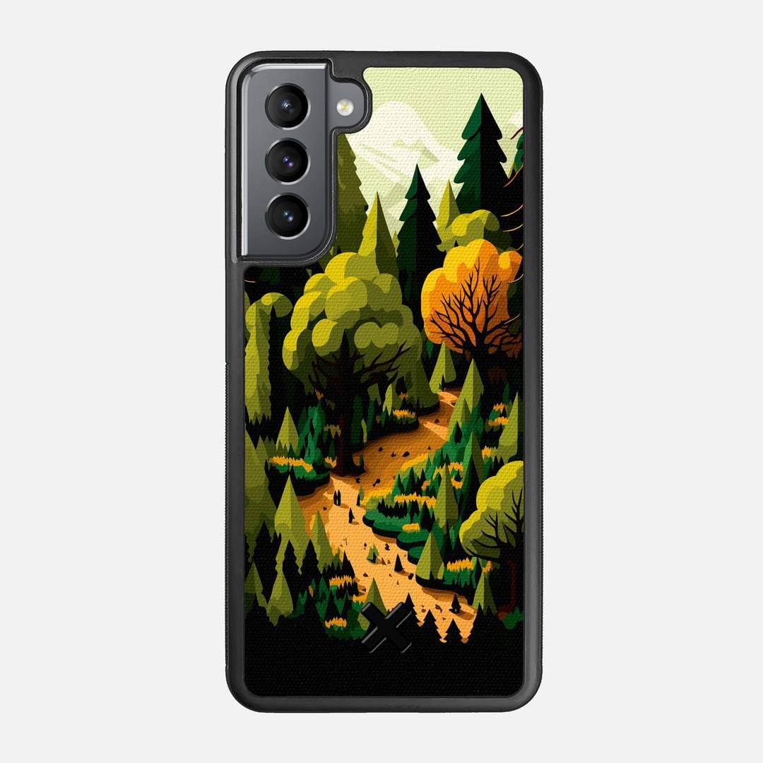 Evergreen Case for the Samsung Galaxy S21 featuring a UV Printed Cotton Canvas backer with the Keyway X Mark#Phone Model_Galaxy S21