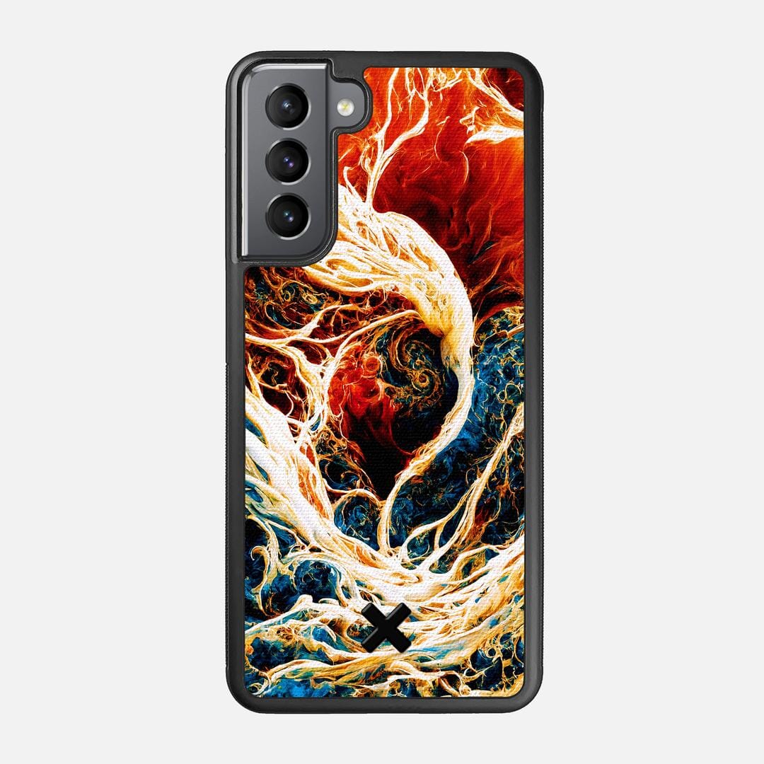 Evolve Case for the Samsung Galaxy S21 featuring a UV Printed Cotton Canvas backer with the Keyway X Mark#Phone Model_Galaxy S21