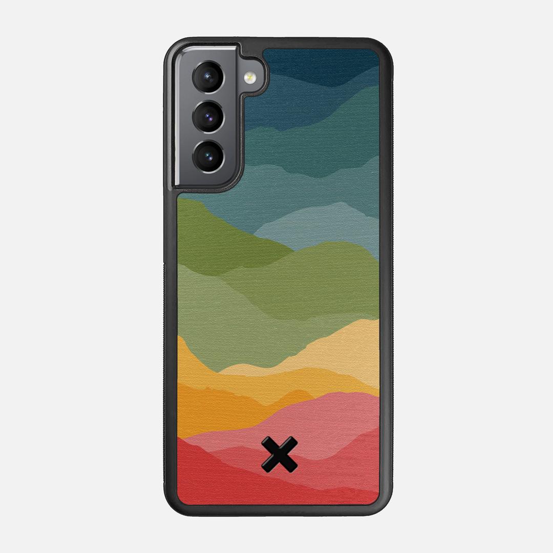 Gamut Case for the Samsung Galaxy S21 featuring a UV Printed Wenge Wood backer with the Keyway X Mark#Phone Model_Galaxy S21