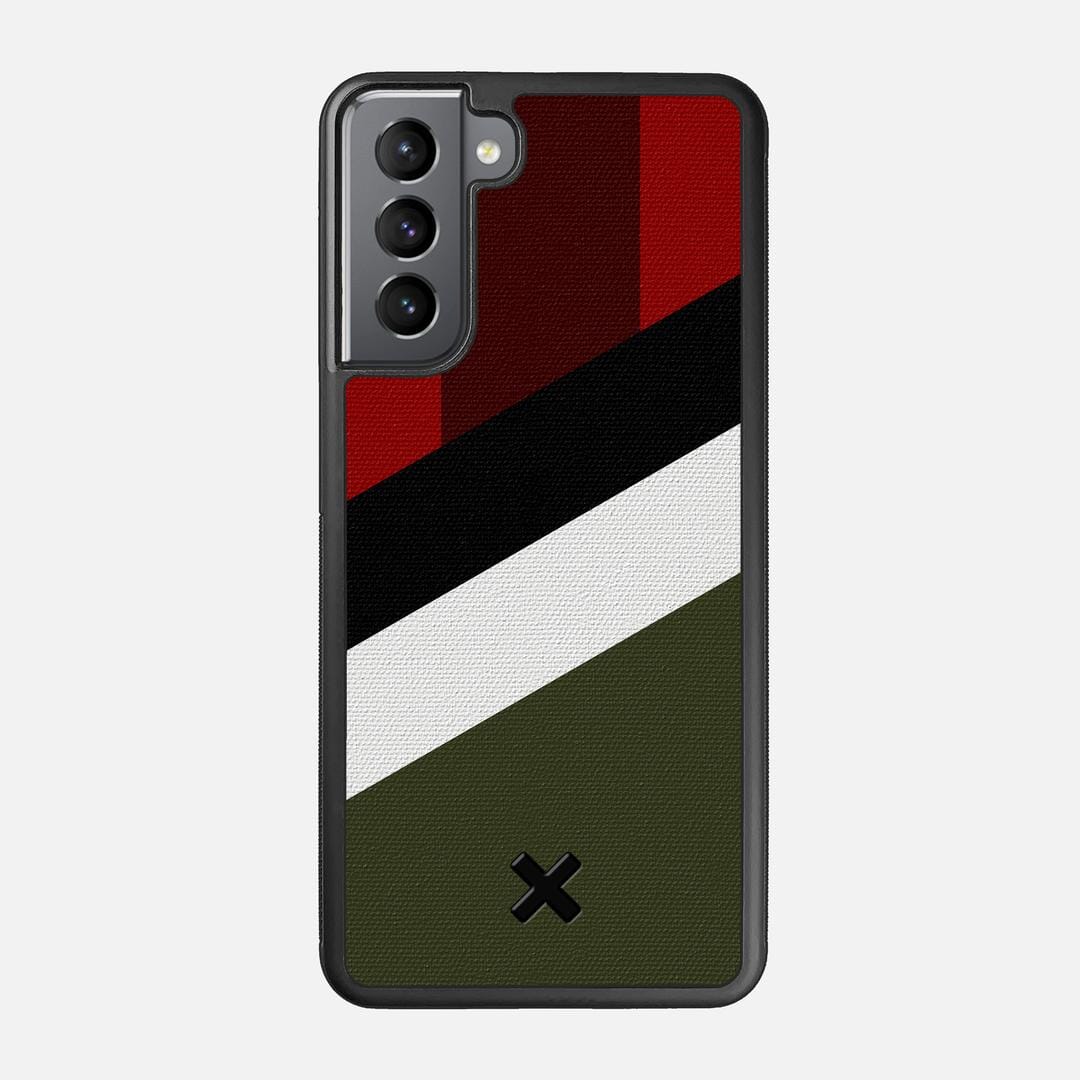 Highland Case for the Samsung Galaxy S21 featuring a UV Printed Cotton Canvas backer with the Keyway X Mark#Phone Model_Galaxy S21