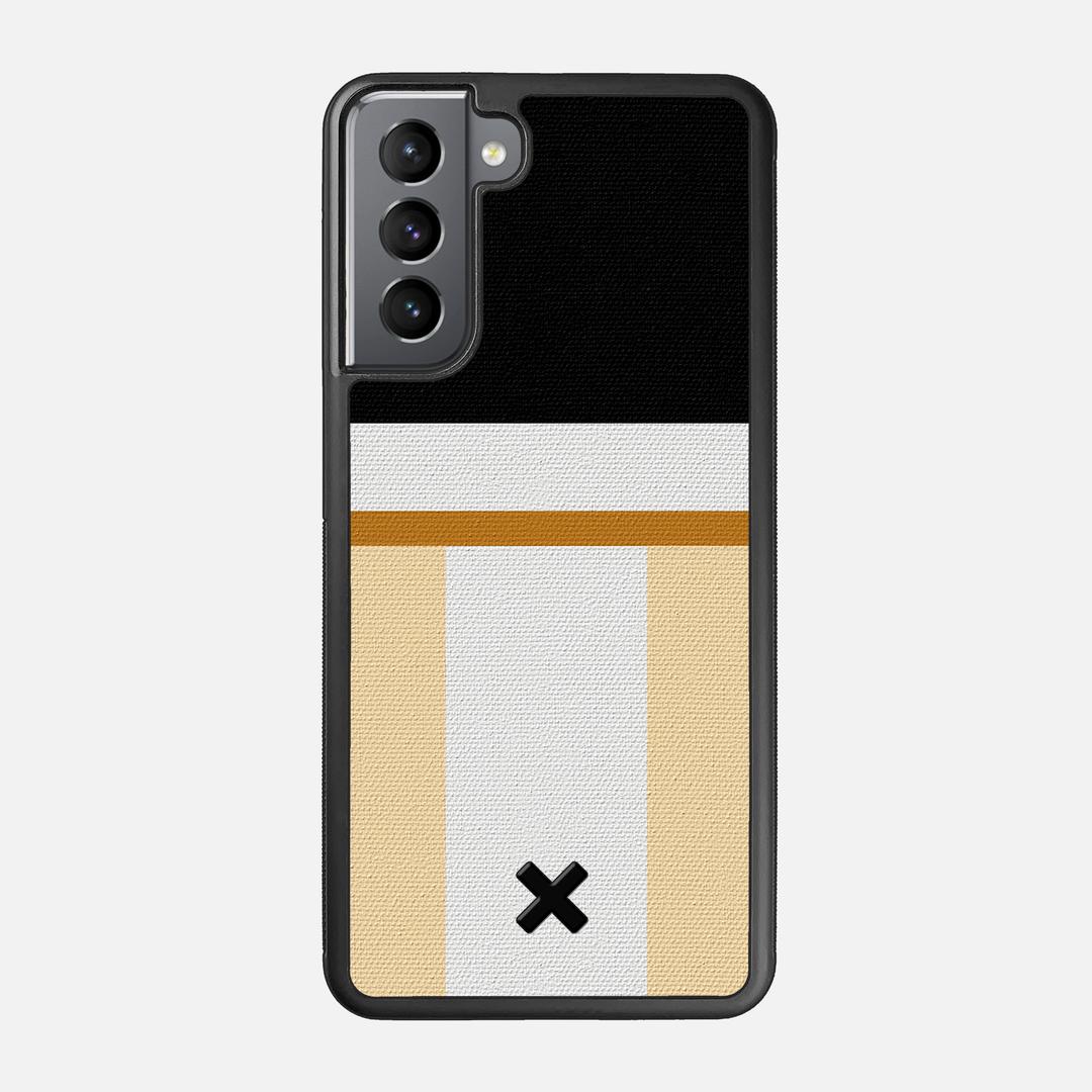 Isle Case for the Samsung Galaxy S21 featuring a UV Printed Cotton Canvas backer with the Keyway X Mark#Phone Model_Galaxy S21