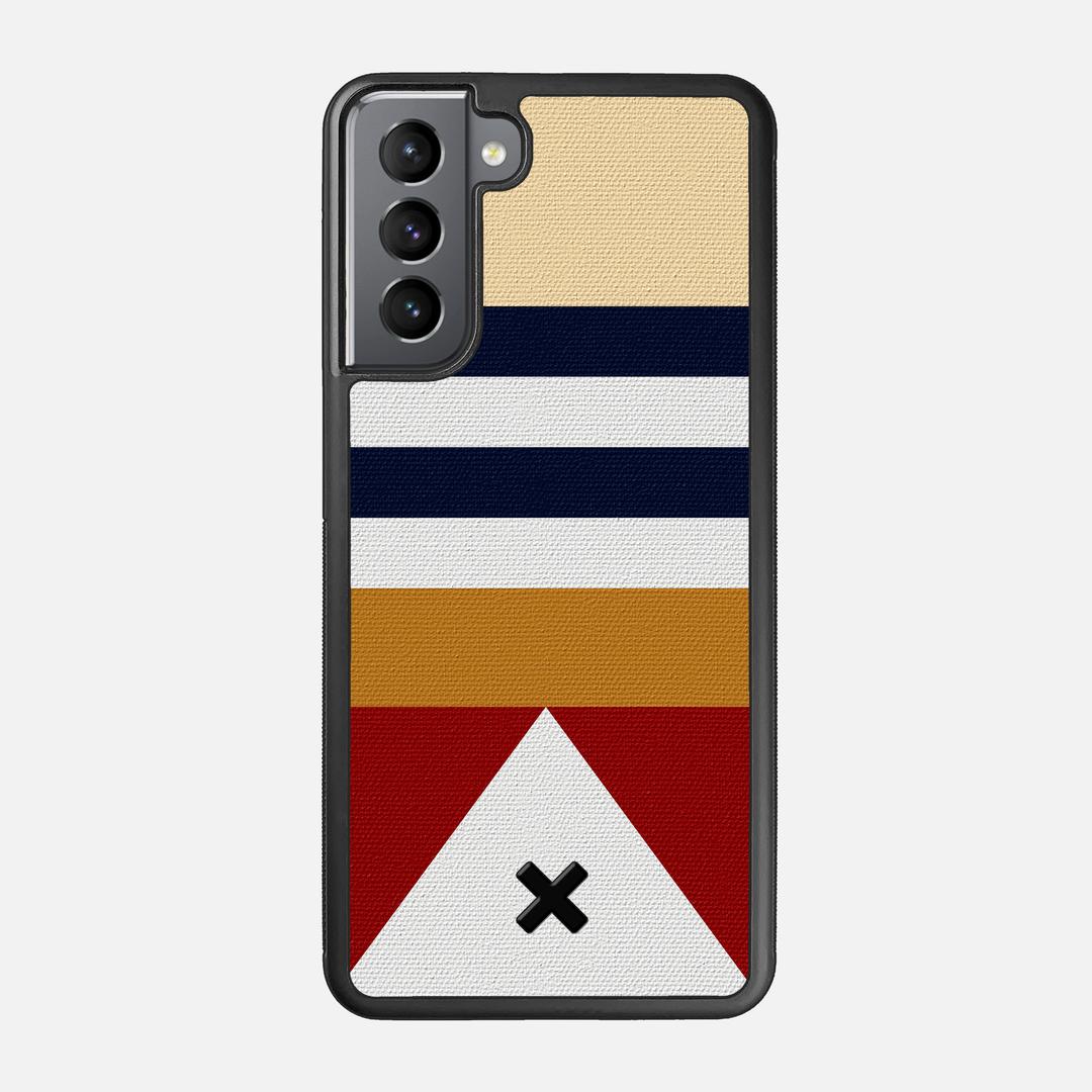 Lodge Case for the Samsung Galaxy S21 featuring a UV Printed Cotton Canvas backer with the Keyway X Mark#Phone Model_Galaxy S21