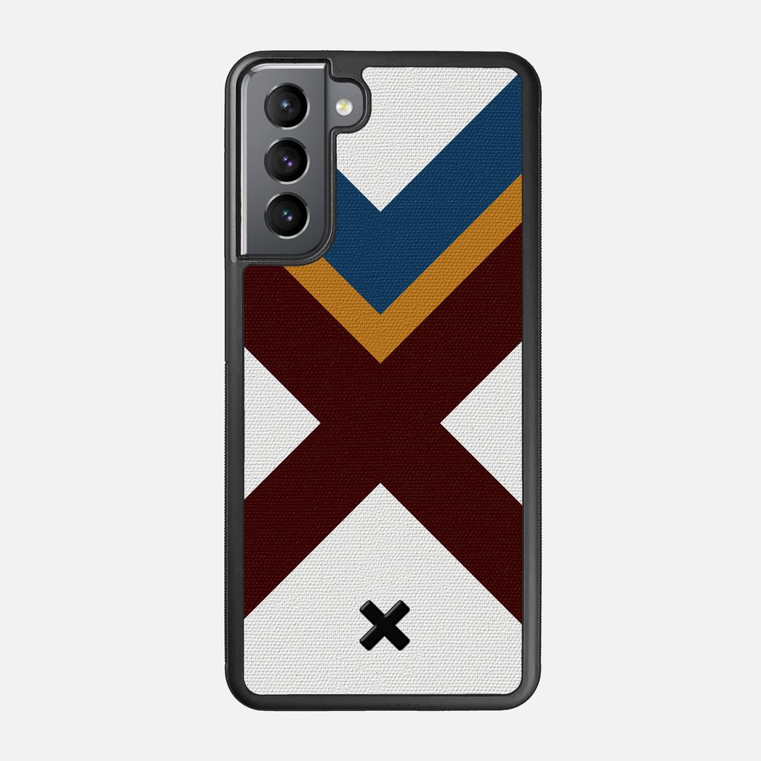 Range Case for the Samsung Galaxy S21 featuring a UV Printed Cotton Canvas backer with the Keyway X Mark#Phone Model_Galaxy S21