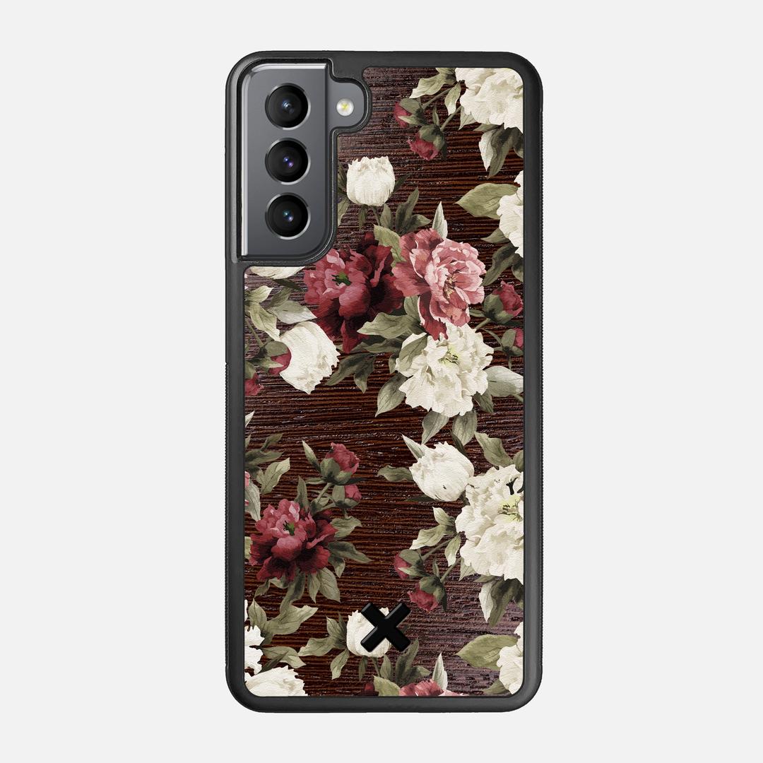Rose Case for the Samsung Galaxy S21 featuring a UV Printed Wenge Wood backer with the Keyway X Mark#Phone Model_Galaxy S21