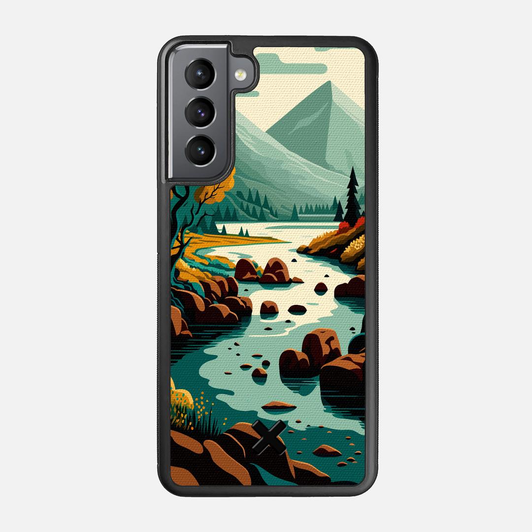 Sanctuary Case for the Samsung Galaxy S21 featuring a UV Printed Cotton Canvas backer with the Keyway X Mark#Phone Model_Galaxy S21