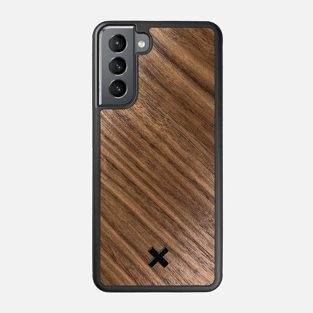 Walnut Pure Case for the Samsung Galaxy S21 featuring a Walnut Wood backer with the Keyway X Mark#Phone Model_Galaxy S21
