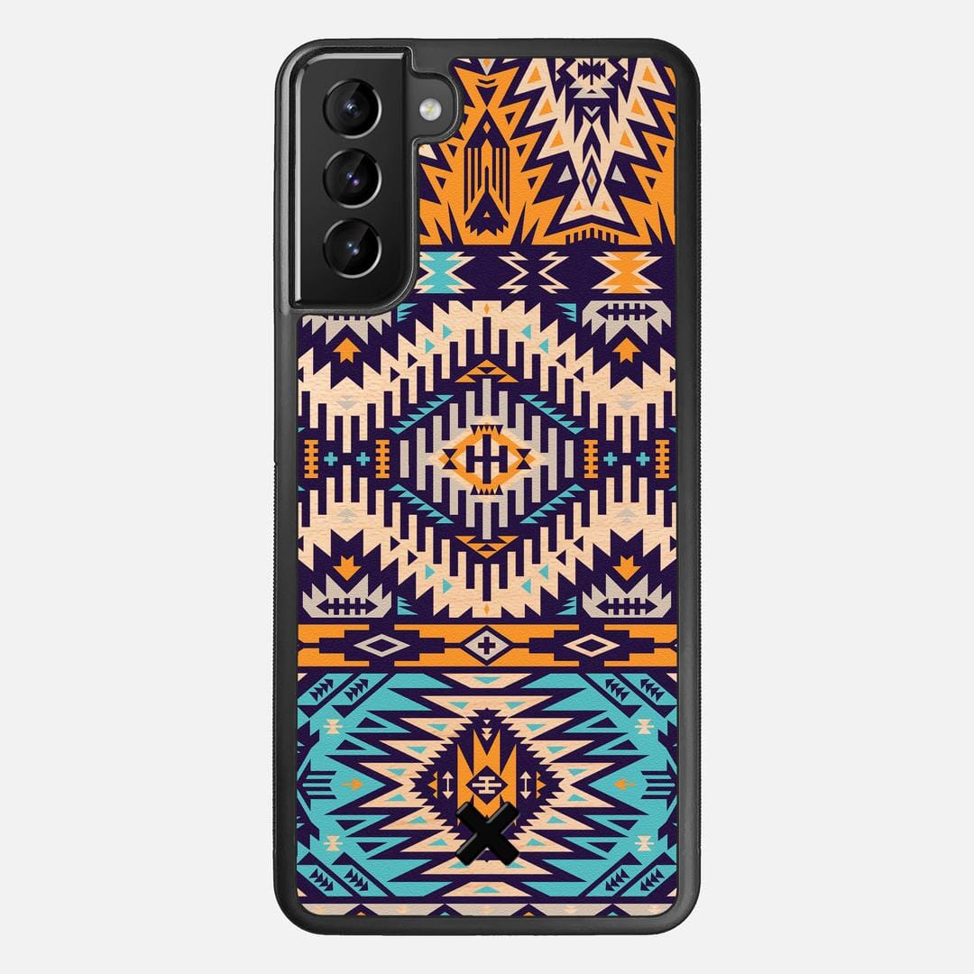 Aztec Case for the Samsung Galaxy S21 Plus featuring a UV Printed Maple Wood backer with the Keyway X Mark#Phone Model_Galaxy S21 Plus