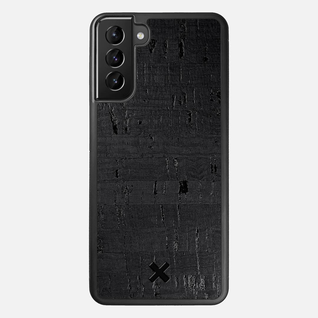 Black Cork Case for the Samsung Galaxy S21 Plus featuring a Genuine Cork backer with the Keyway X Mark#Phone Model_Galaxy S21 Plus
