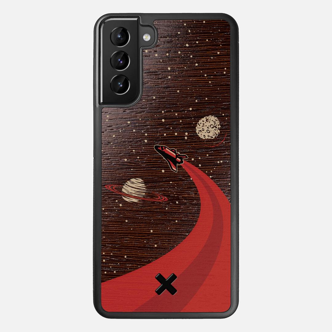 Booster Case for the Samsung Galaxy S21 Plus featuring a UV Printed Wenge Wood backer with the Keyway X Mark#Phone Model_Galaxy S21 Plus