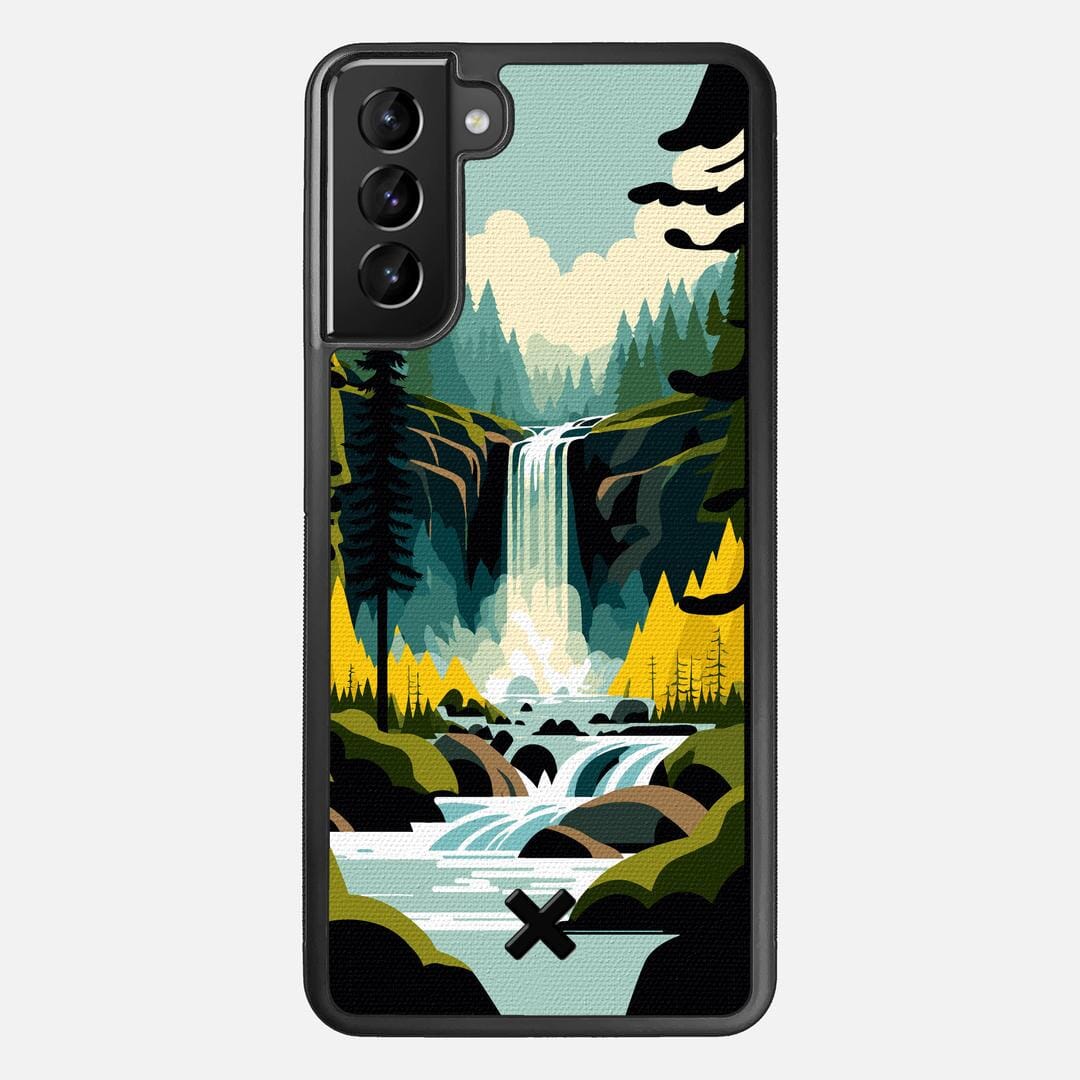 Cascade Case for the Samsung Galaxy S21 Plus featuring a UV Printed Cotton Canvas backer with the Keyway X Mark#Phone Model_Galaxy S21 Plus