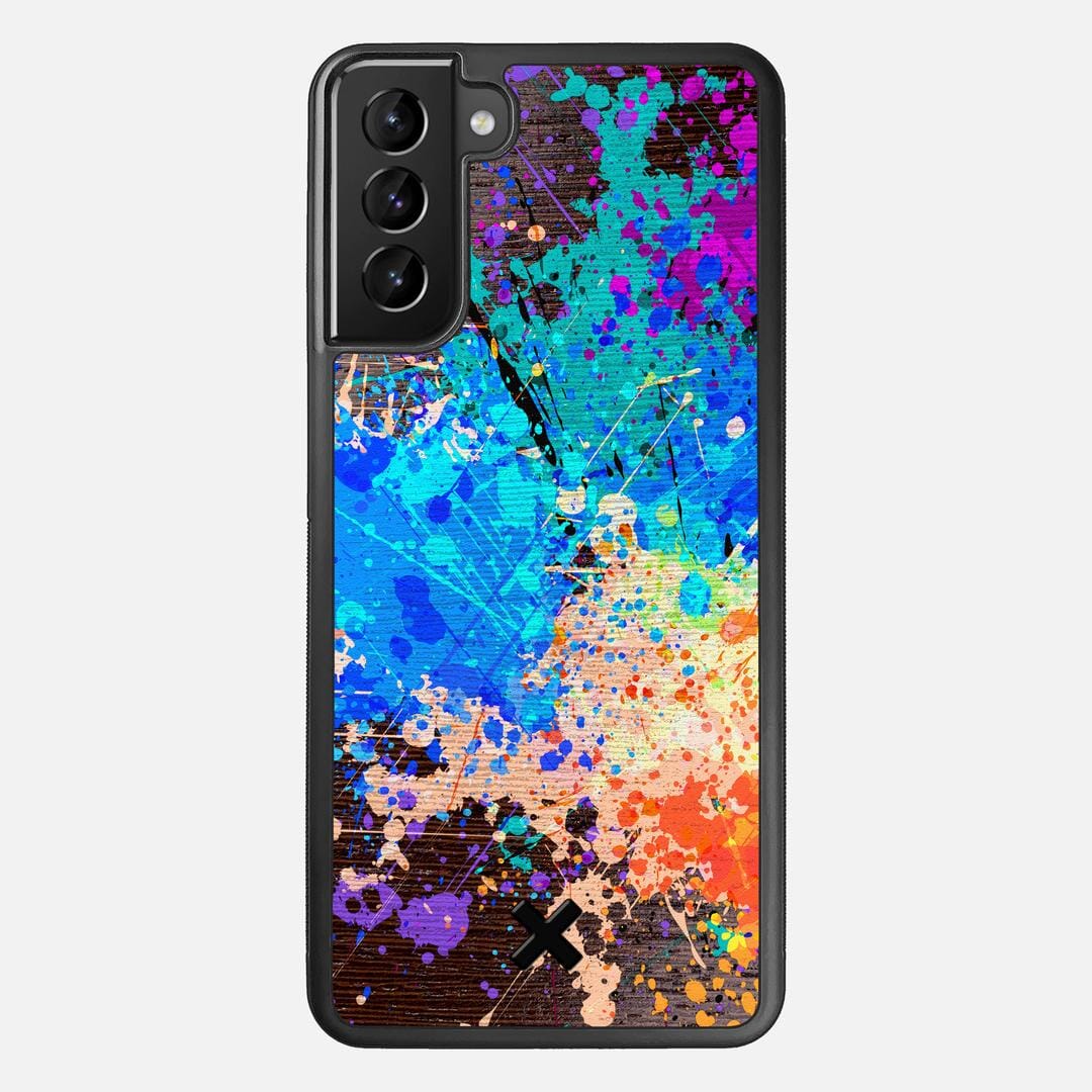Chroma Case for the Samsung Galaxy S21 Plus featuring a UV Printed Wenge Wood backer with the Keyway X Mark#Phone Model_Galaxy S21 Plus