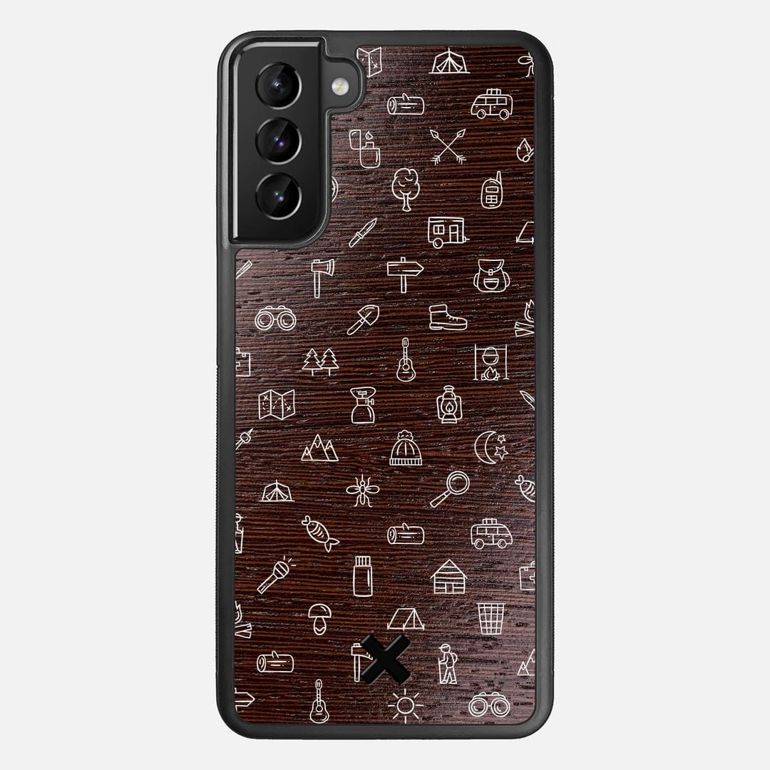 Gear Case for the Samsung Galaxy S21 Plus featuring a UV Printed Wenge Wood backer with the Keyway X Mark#Phone Model_Galaxy S21 Plus