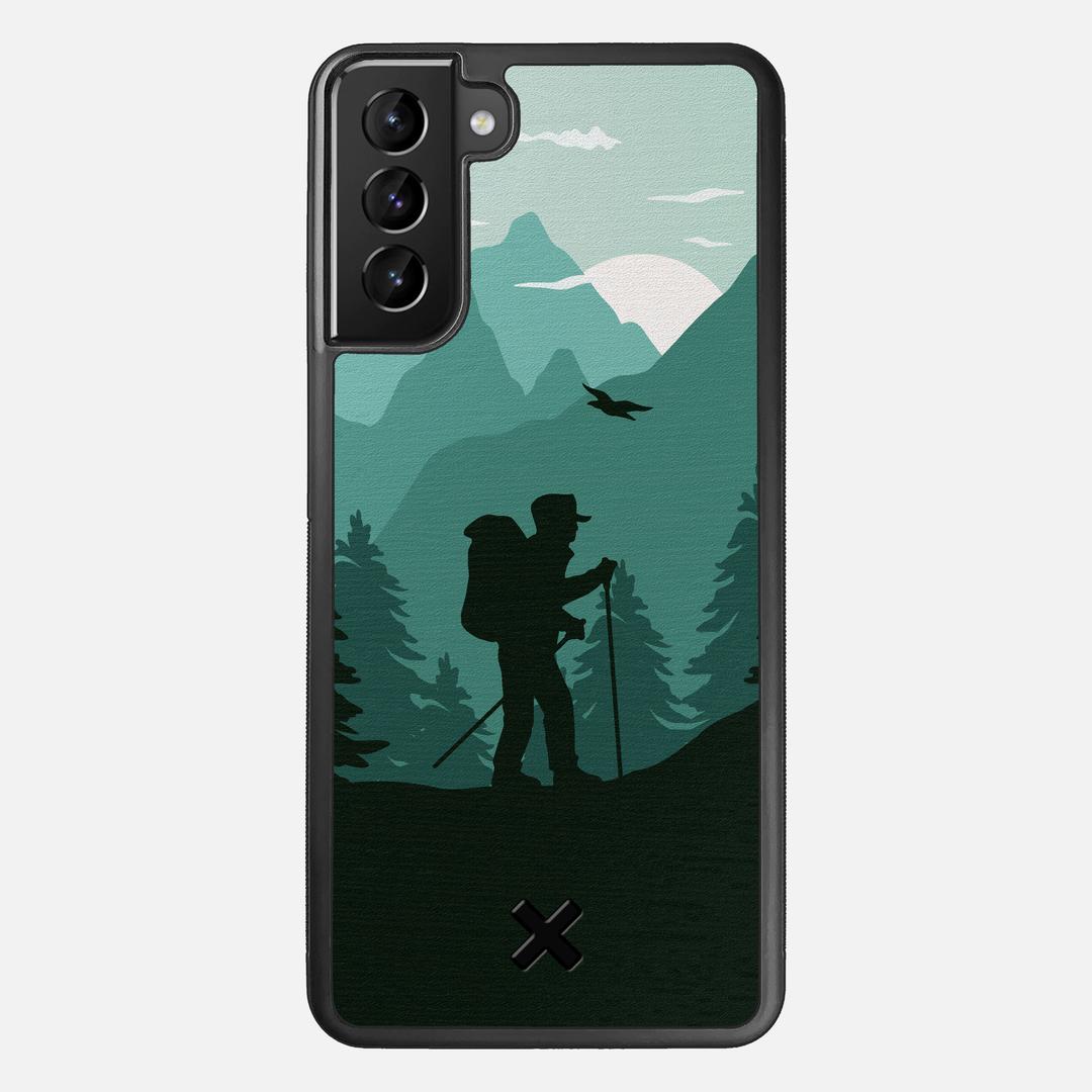 Hiker Case for the Samsung Galaxy S21 Plus featuring a UV Printed Wenge Wood backer with the Keyway X Mark#Phone Model_Galaxy S21 Plus