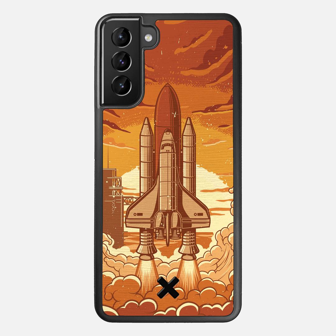 Launch Case for the Samsung Galaxy S21 Plus featuring a UV Printed Wenge Wood backer with the Keyway X Mark#Phone Model_Galaxy S21 Plus