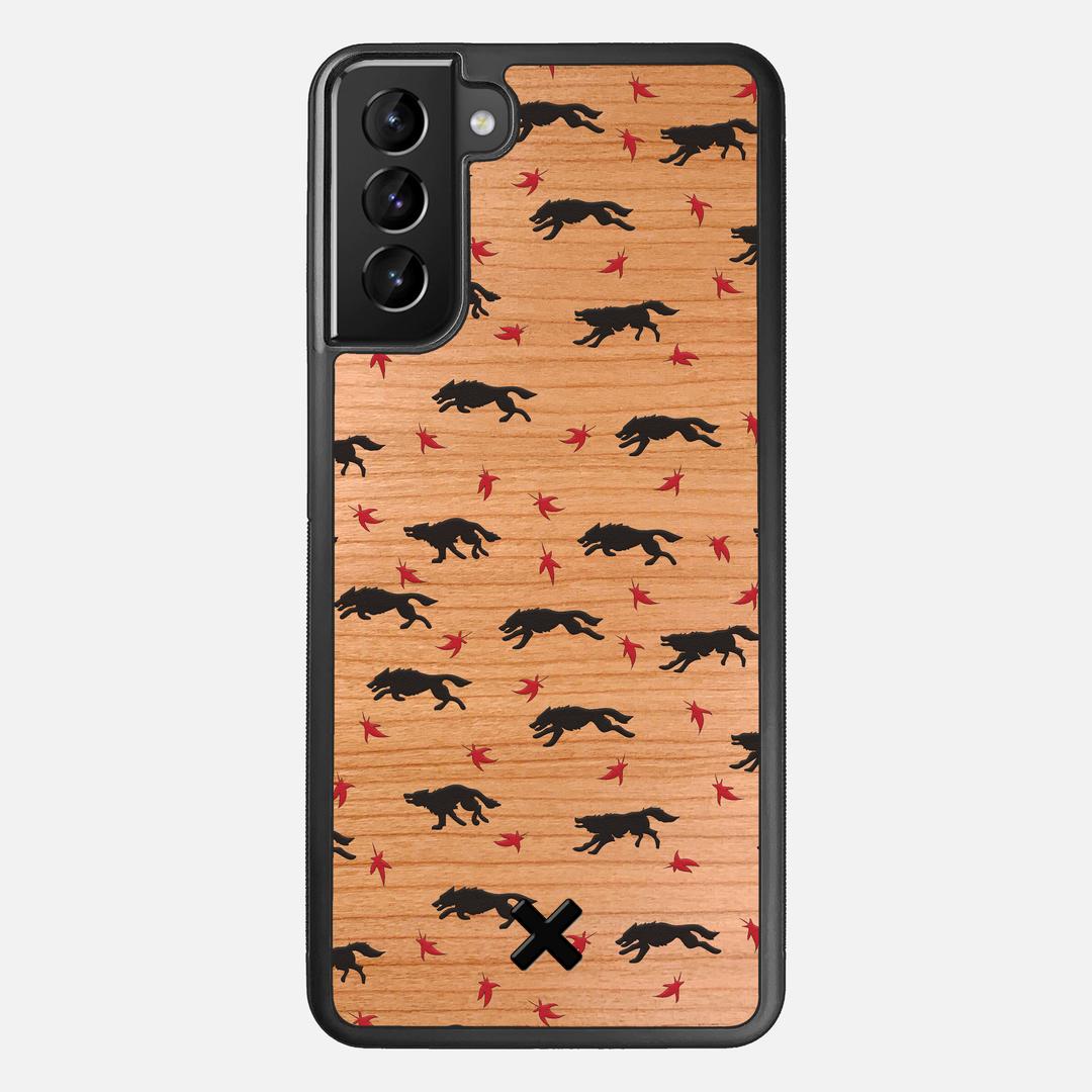 Lupine Case for the Samsung Galaxy S21 Plus featuring a UV Printed Cherry Wood backer with the Keyway X Mark#Phone Model_Galaxy S21 Plus