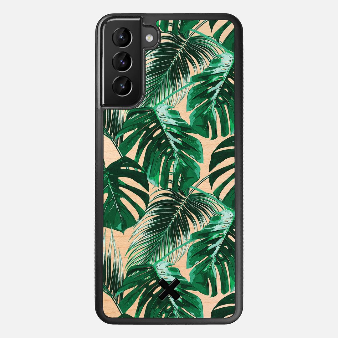 Palm Case for the Samsung Galaxy S21 Plus featuring a UV Printed Maple Wood backer with the Keyway X Mark#Phone Model_Galaxy S21 Plus