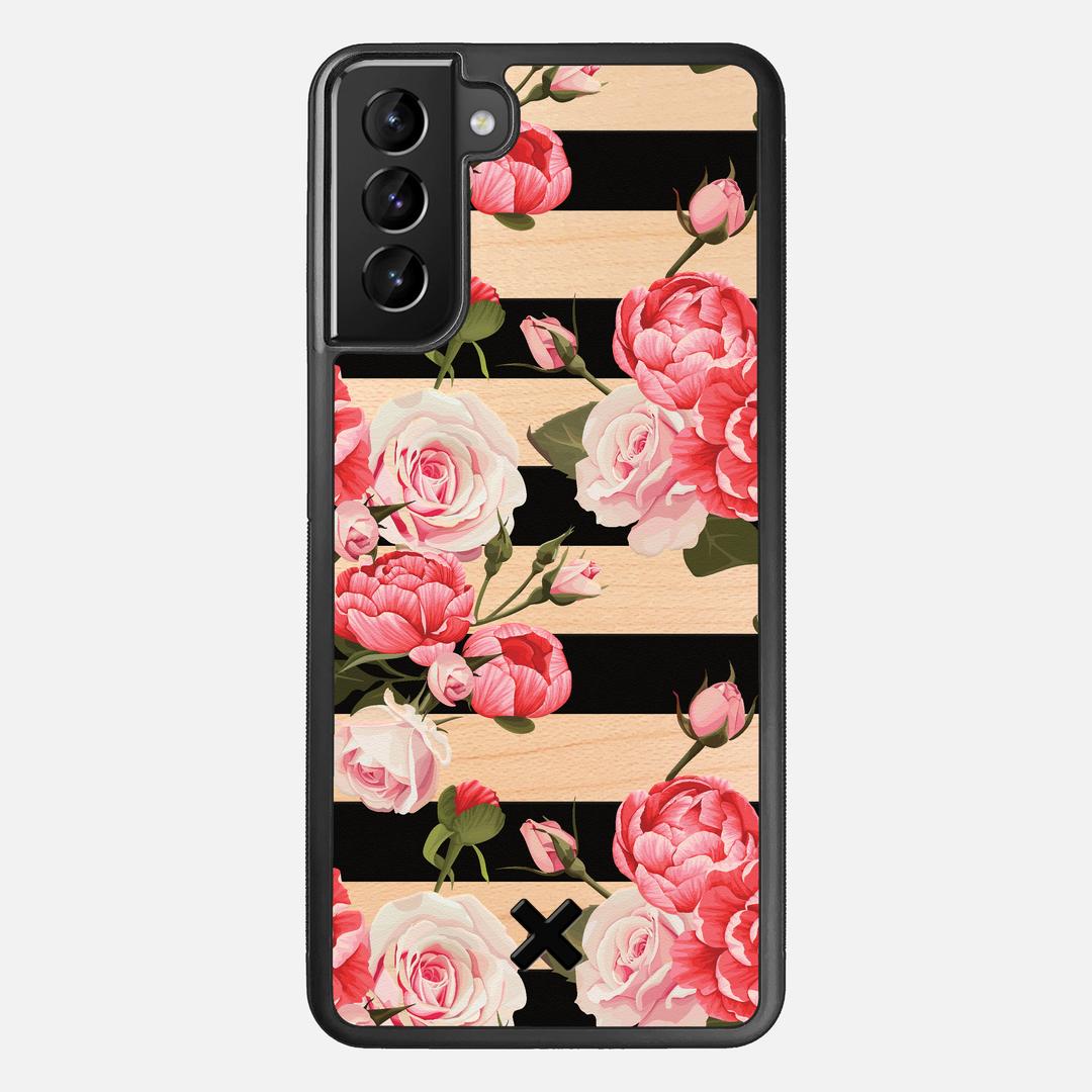 Peony Case for the Samsung Galaxy S21 Plus featuring a UV Printed Maple Wood backer with the Keyway X Mark#Phone Model_Galaxy S21 Plus