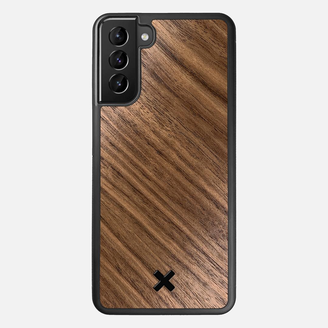 Walnut Pure Case for the Samsung Galaxy S21 Plus featuring a Walnut Wood backer with the Keyway X Mark#Phone Model_Galaxy S21 Plus
