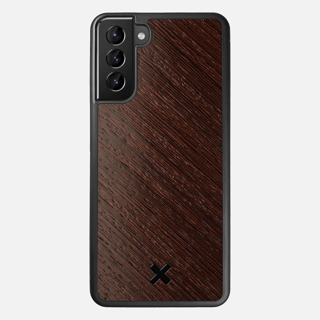 Wenge Pure Case for the Samsung Galaxy S21 Plus featuring a Wenge Wood backer with the Keyway X Mark#Phone Model_Galaxy S21 Plus