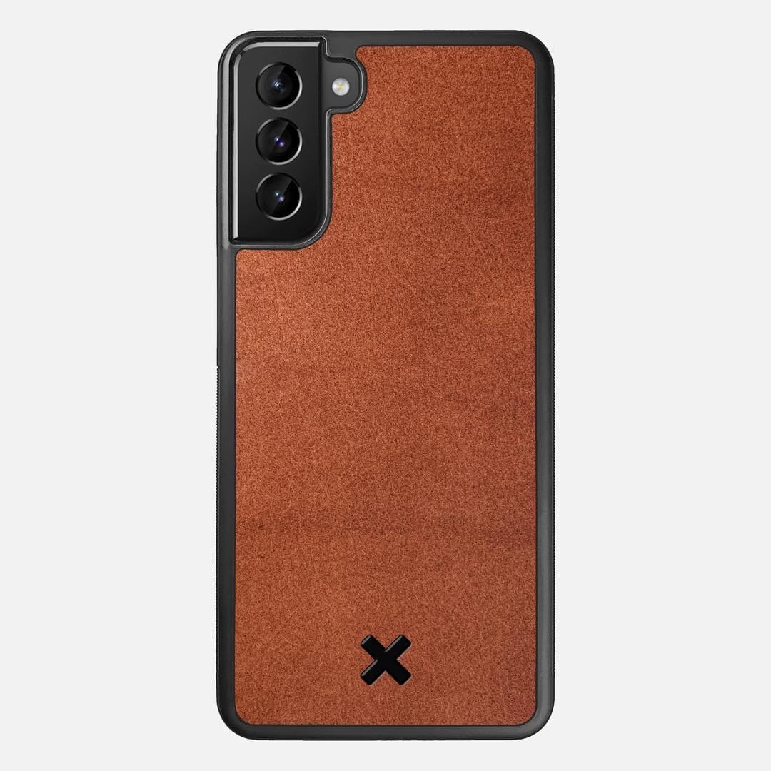 Whiskey Leather Case for the Samsung Galaxy S21 Plus featuring a Genuine Leather backer with the Keyway X Mark#Phone Model_Galaxy S21 Plus