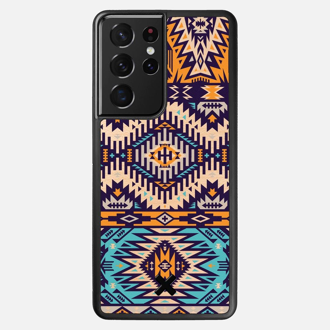 Aztec Case for the Samsung Galaxy S21 Ultra featuring a UV Printed Maple Wood backer with the Keyway X Mark#Phone Model_Galaxy S21 Ultra