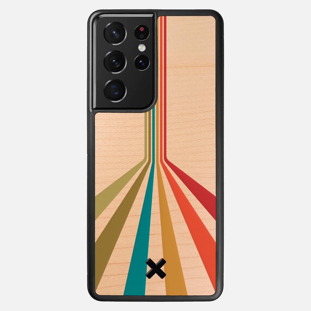 Beam Case for the Samsung Galaxy S21 Ultra featuring a UV Printed Maple Wood backer with the Keyway X Mark#Phone Model_Galaxy S21 Ultra