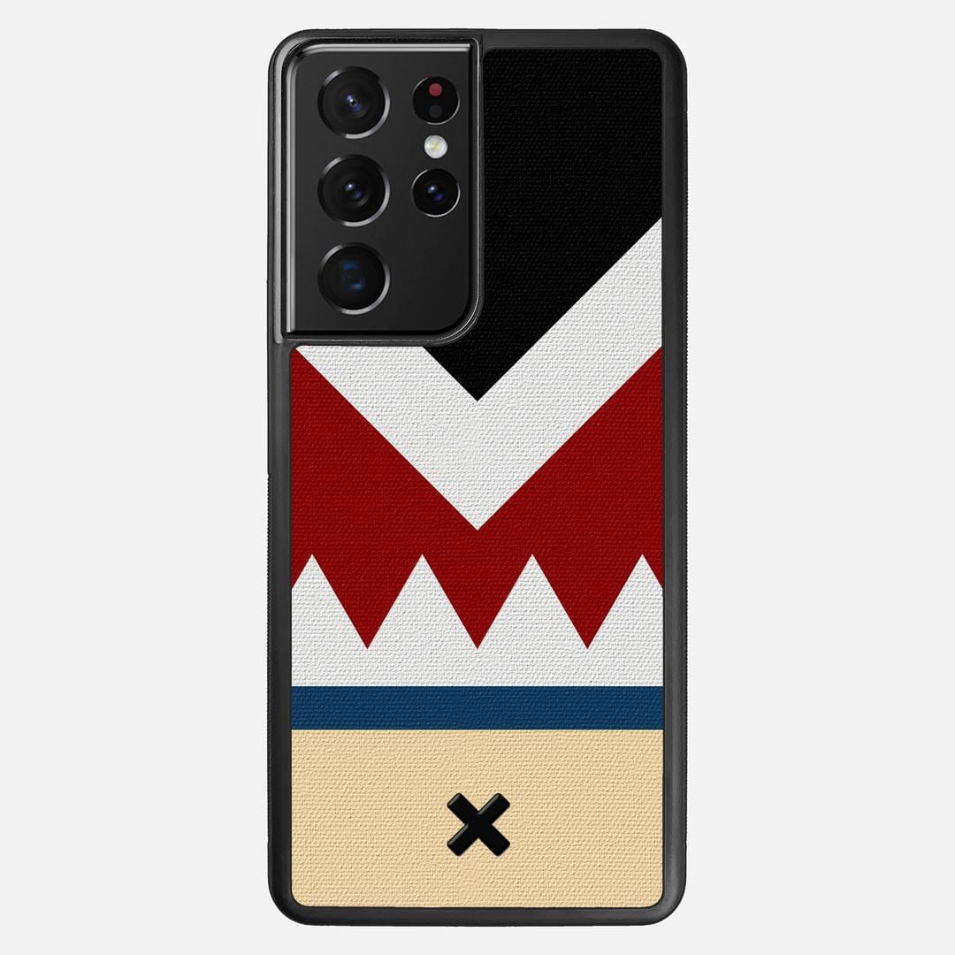 Cove Case for the Samsung Galaxy S21 Ultra featuring a UV Printed Cotton Canvas backer with the Keyway X Mark#Phone Model_Galaxy S21 Ultra