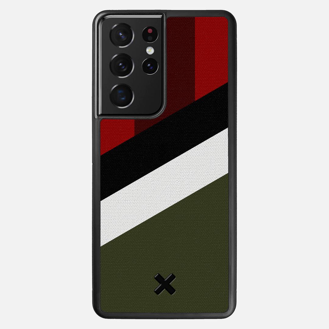 Highland Case for the Samsung Galaxy S21 Ultra featuring a UV Printed Cotton Canvas backer with the Keyway X Mark#Phone Model_Galaxy S21 Ultra
