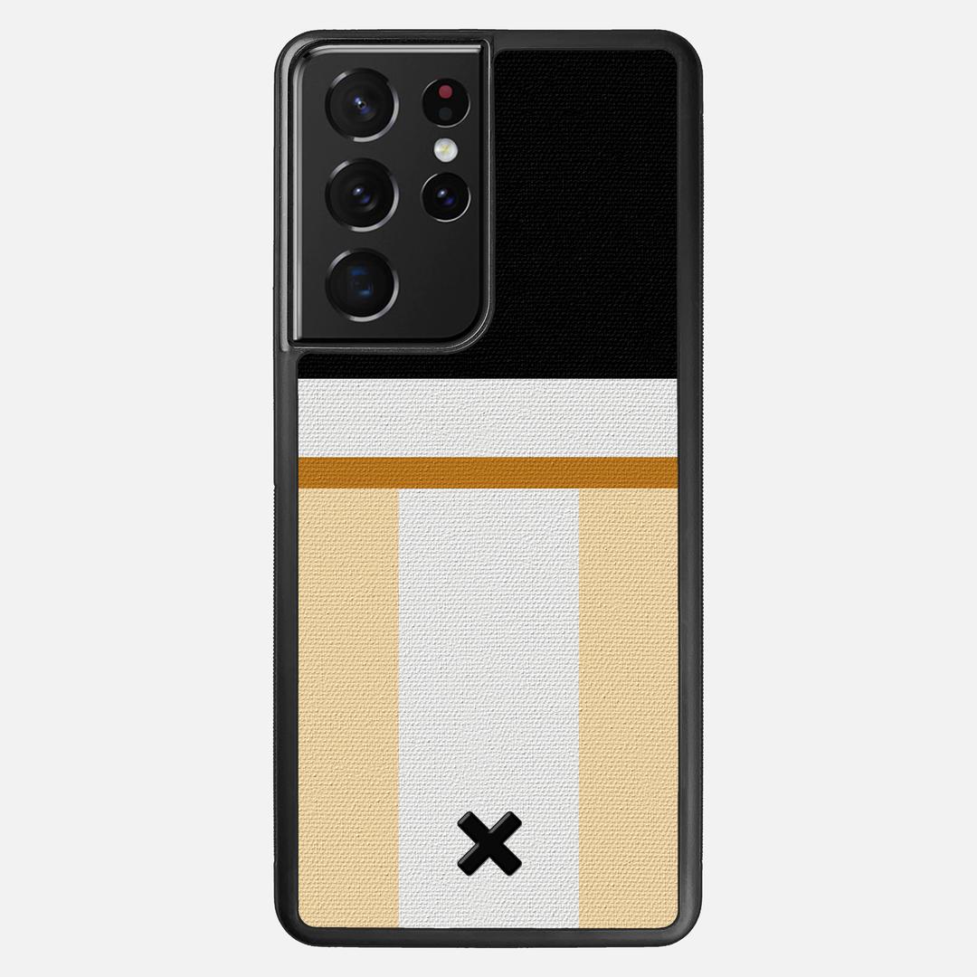 Isle Case for the Samsung Galaxy S21 Ultra featuring a UV Printed Cotton Canvas backer with the Keyway X Mark#Phone Model_Galaxy S21 Ultra