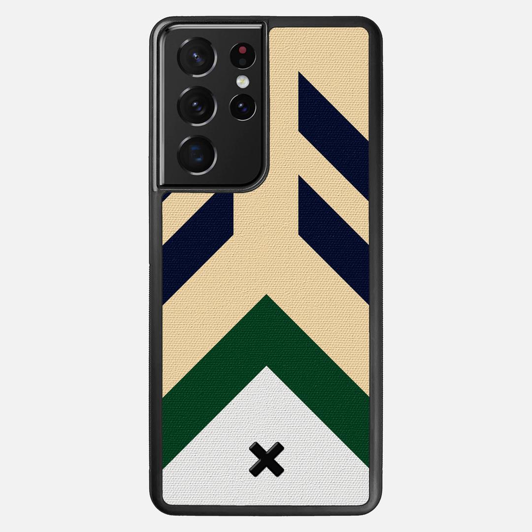 Passage Case for the Samsung Galaxy S21 Ultra featuring a UV Printed Cotton Canvas backer with the Keyway X Mark#Phone Model_Galaxy S21 Ultra