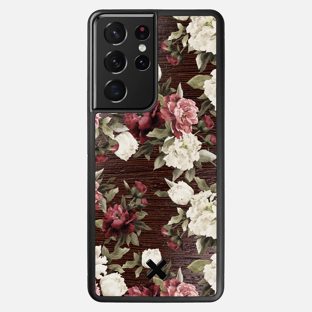 Rose Case for the Samsung Galaxy S21 Ultra featuring a UV Printed Wenge Wood backer with the Keyway X Mark#Phone Model_Galaxy S21 Ultra