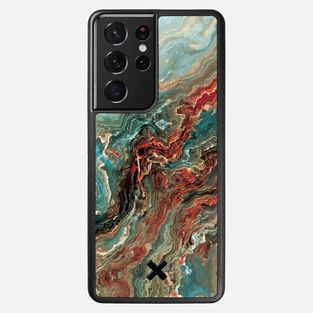 Verona Case for the Samsung Galaxy S21 Ultra featuring a UV Printed Wenge Wood backer with the Keyway X Mark#Phone Model_Galaxy S21 Ultra