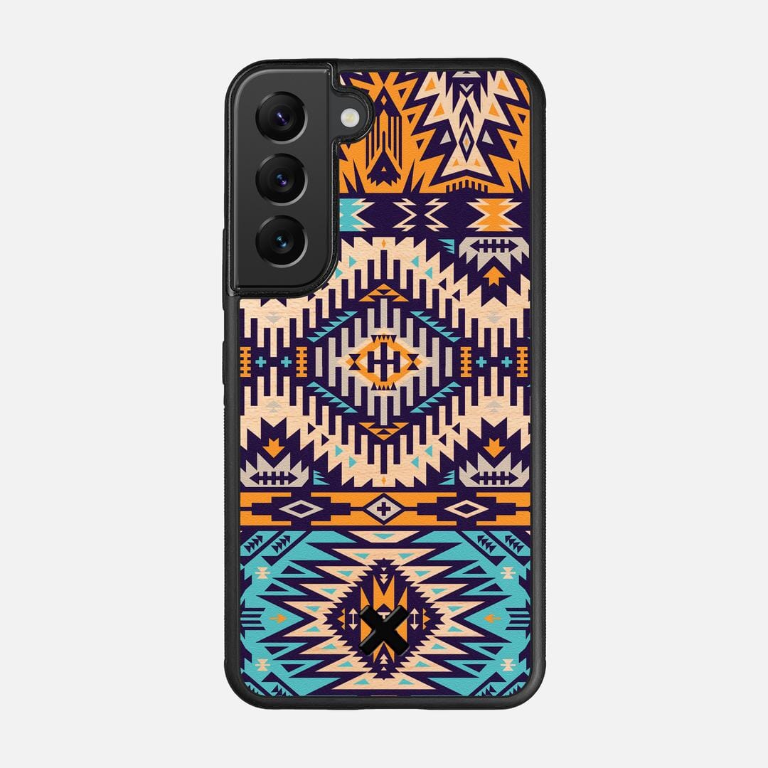 Aztec Case for the Samsung Galaxy S22 featuring a UV Printed Maple Wood backer with the Keyway X Mark#Phone Model_Galaxy S22