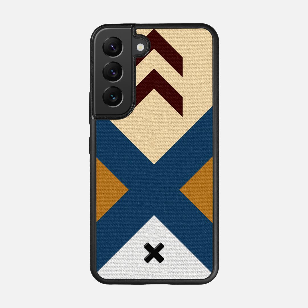 Camp Case for the Samsung Galaxy S22 featuring a UV Printed Cotton Canvas backer with the Keyway X Mark#Phone Model_Galaxy S22