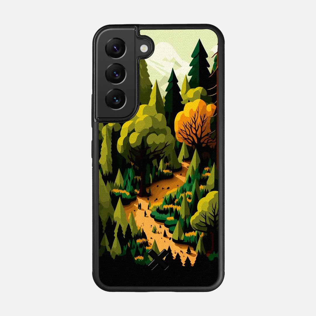 Evergreen Case for the Samsung Galaxy S22 featuring a UV Printed Cotton Canvas backer with the Keyway X Mark#Phone Model_Galaxy S22