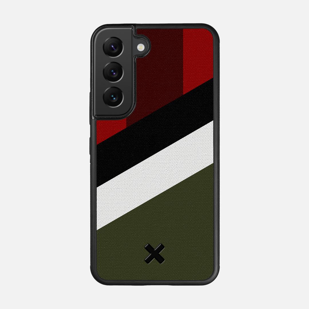 Highland Case for the Samsung Galaxy S22 featuring a UV Printed Cotton Canvas backer with the Keyway X Mark#Phone Model_Galaxy S22