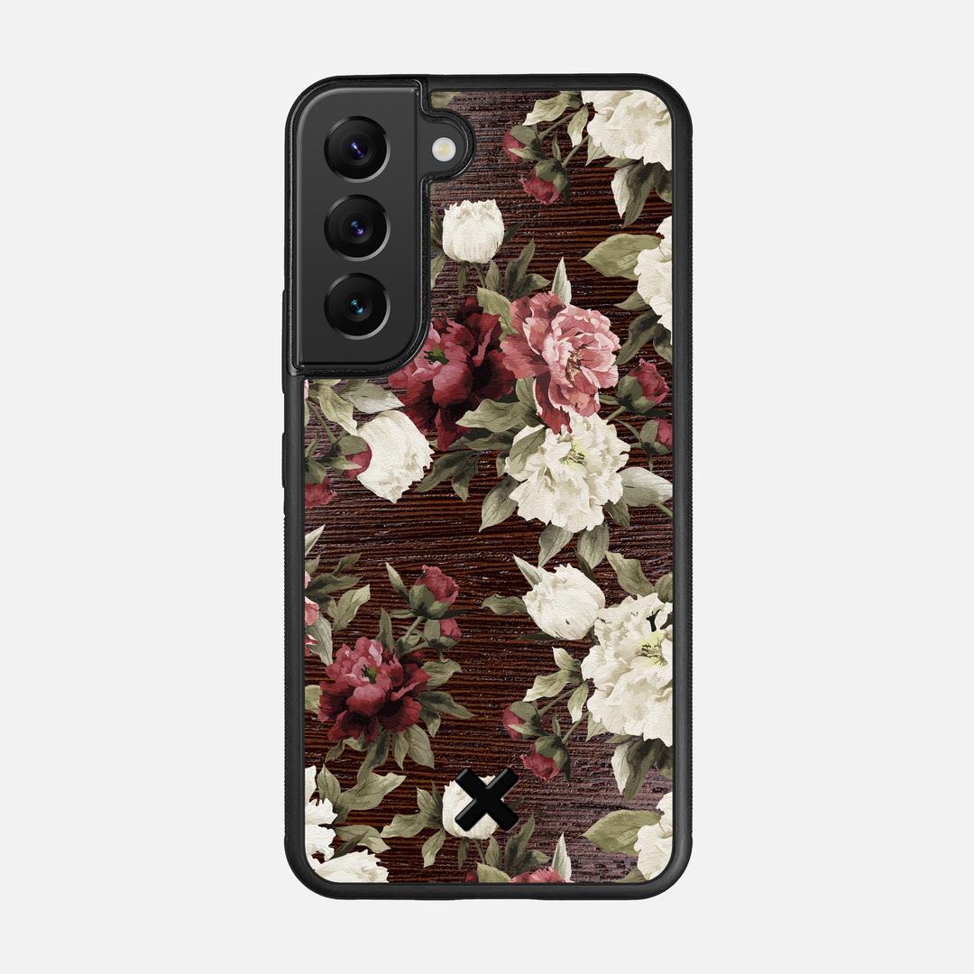 Rose Case for the Samsung Galaxy S22 featuring a UV Printed Wenge Wood backer with the Keyway X Mark#Phone Model_Galaxy S22