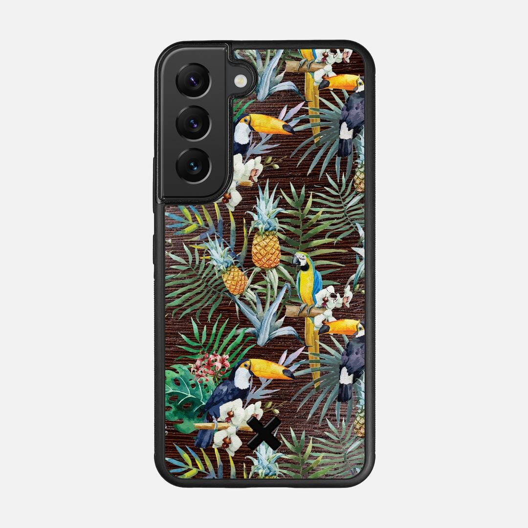 Tropic Case for the Samsung Galaxy S22 featuring a UV Printed and Wenge Wood backer with the Keyway X Mark#Phone Model_Galaxy S22