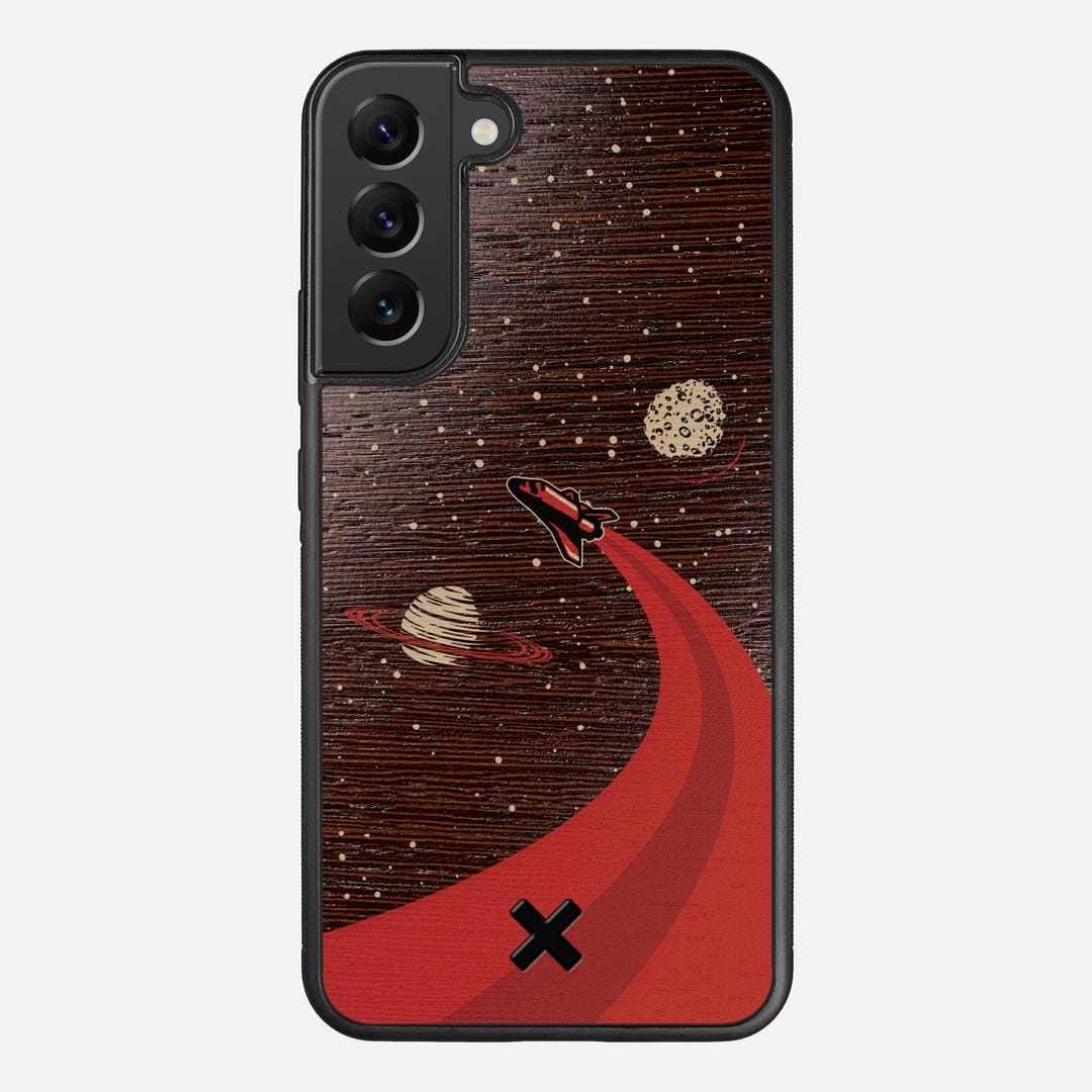 Booster Case for the Samsung Galaxy S22 Plus featuring a UV Printed Wenge Wood backer with the Keyway X Mark#Phone Model_Galaxy S22 Plus