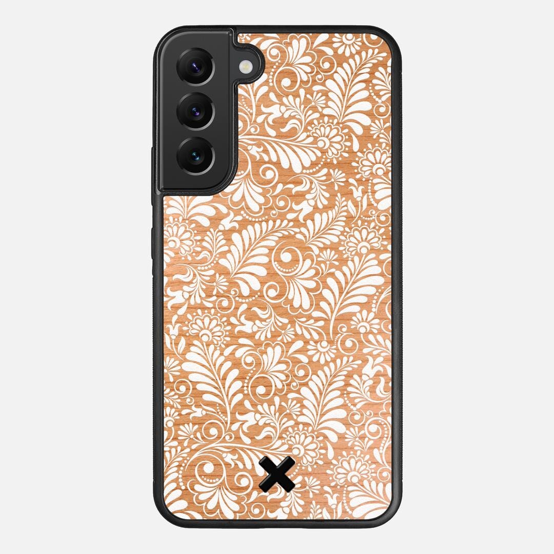 Botanica Case for the Samsung Galaxy S22 Plus featuring a UV Printed Cherry Wood backer with the Keyway X Mark#Phone Model_Galaxy S22 Plus