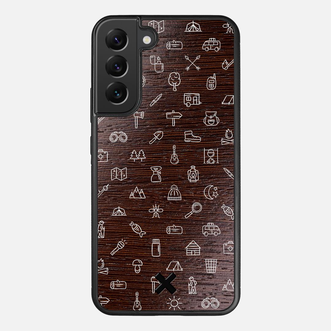 Gear Case for the Samsung Galaxy S22 Plus featuring a UV Printed Wenge Wood backer with the Keyway X Mark#Phone Model_Galaxy S22 Plus