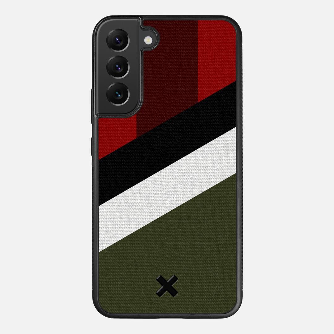 Highland Case for the Samsung Galaxy S22 Plus featuring a UV Printed Cotton Canvas backer with the Keyway X Mark#Phone Model_Galaxy S22 Plus