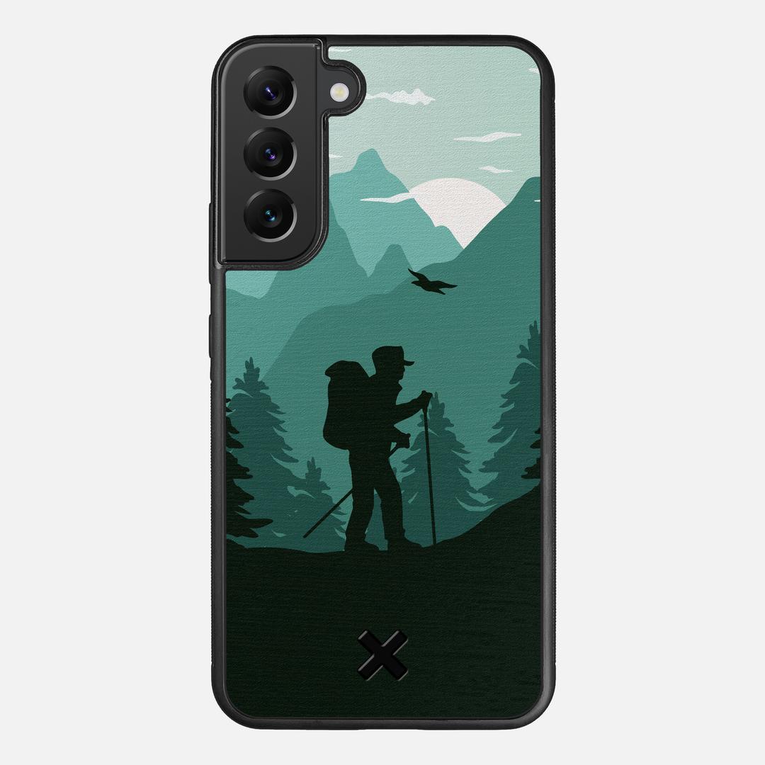 Hiker Case for the Samsung Galaxy S22 Plus featuring a UV Printed Wenge Wood backer with the Keyway X Mark#Phone Model_Galaxy S22 Plus