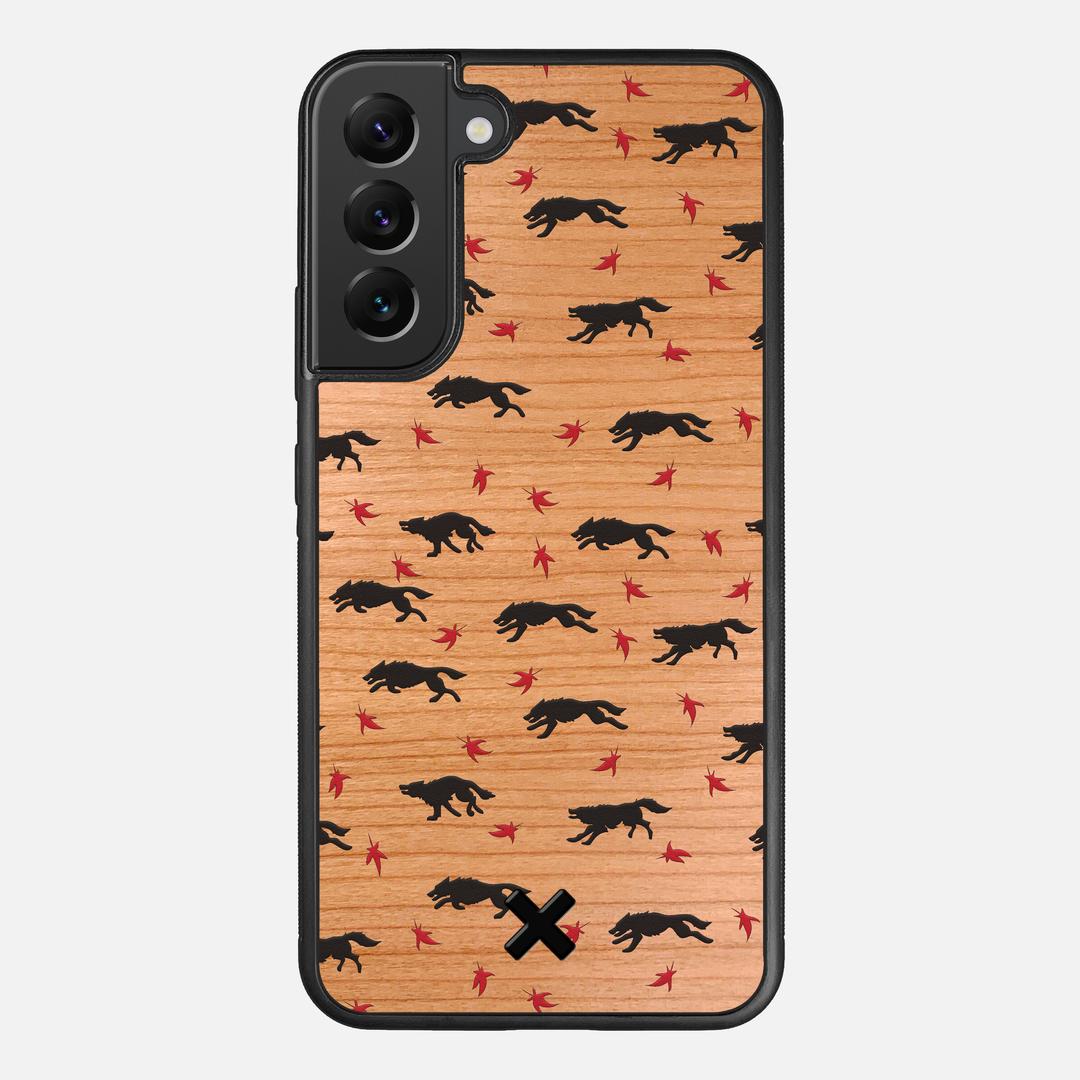 Lupine Case for the Samsung Galaxy S22 Plus featuring a UV Printed Cherry Wood backer with the Keyway X Mark#Phone Model_Galaxy S22 Plus