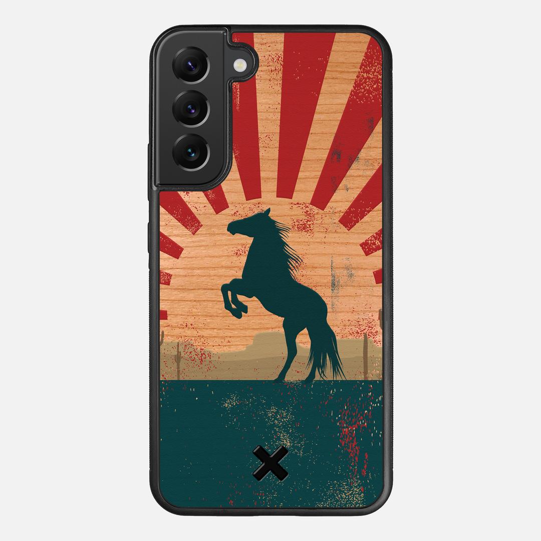 Mustang Case for the Samsung Galaxy S22 Plus featuring a UV Printed Cherry Wood backer with the Keyway X Mark#Phone Model_Galaxy S22 Plus
