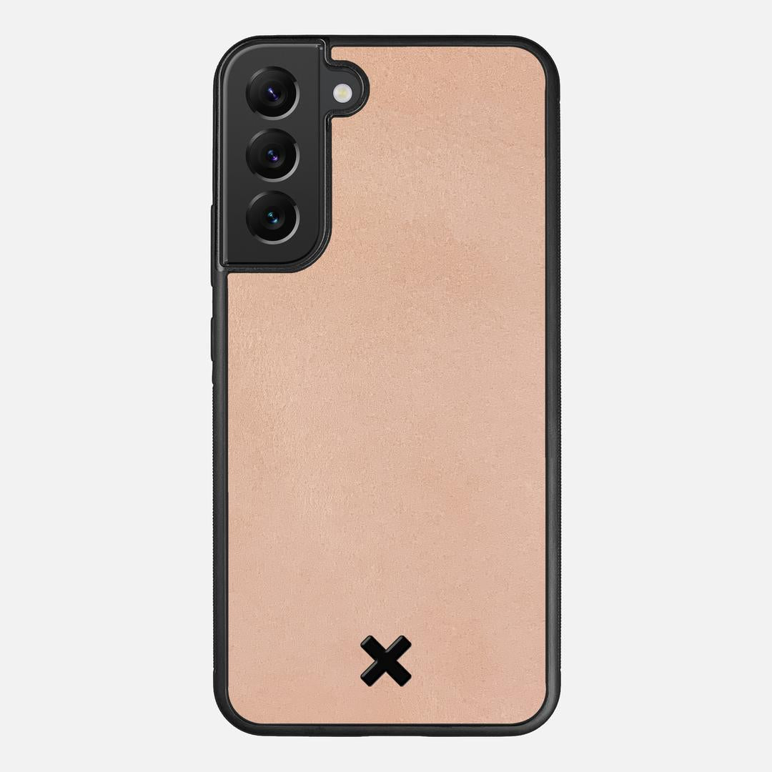 Natural Leather Case for the Samsung Galaxy S22 Plus featuring a Genuine Leather backer with the Keyway X Mark#Phone Model_Galaxy S22 Plus