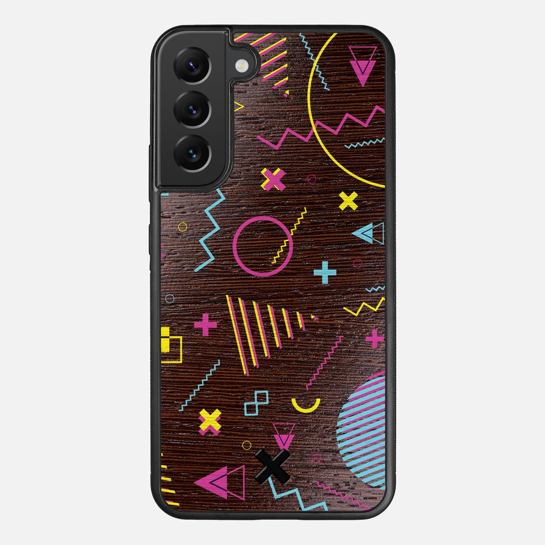 Neon Case for the Samsung Galaxy S22 Plus featuring a UV Printed Wenge Wood backer with the Keyway X Mark#Phone Model_Galaxy S22 Plus