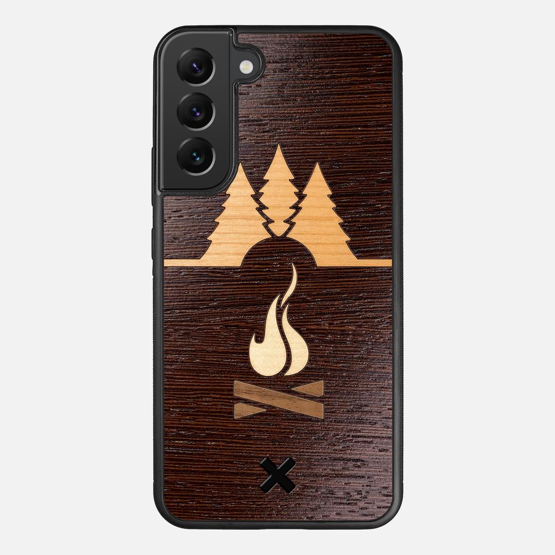Nomad Case for the Samsung Galaxy S22 Plus featuring a Wenge, Cherry, Maple, and Walnut Wood backer with the Keyway X Mark#Phone Model_Galaxy S22 Plus